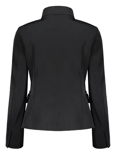 Moorer Technical Fabric Waterproof Jacket In Black