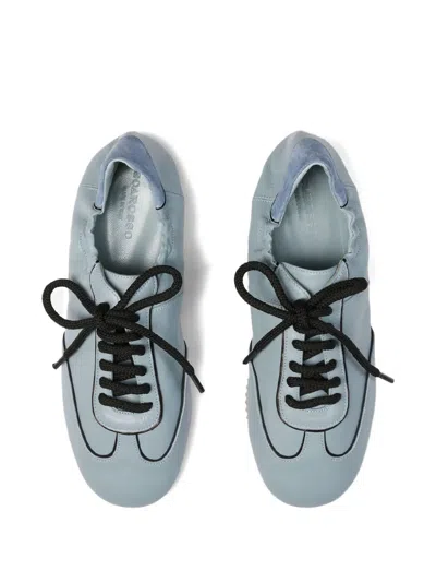Scarosso Riley Lace-up Sneakers In Blue