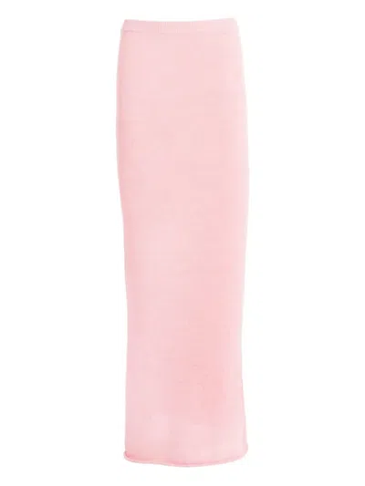 Ser.o.ya Kora Knit Maxi Skirt In Coral Blush