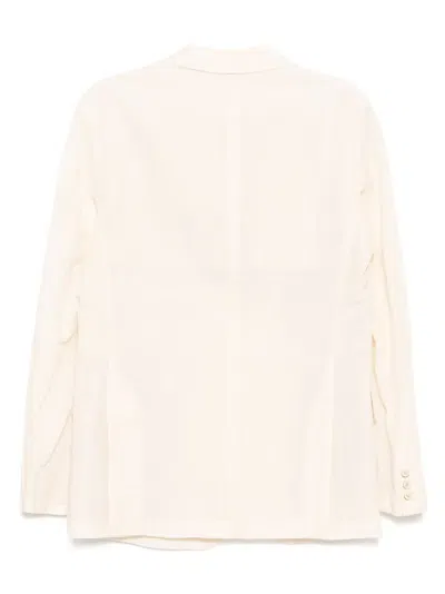 Forme D'expression Half-lined 2b Jacket In Ecru