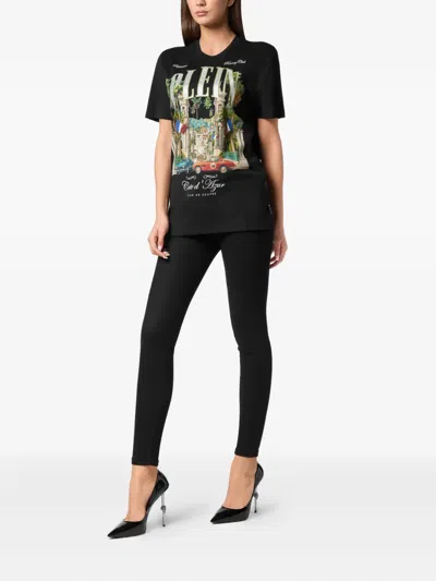 Philipp Plein Sexy Pure Vintage Racing T-shirt In Black