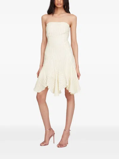 Donde Esteban Navarin Silk Dress In Neutrals