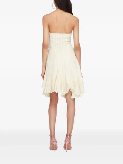 Donde Esteban Navarin Silk Dress In Neutrals