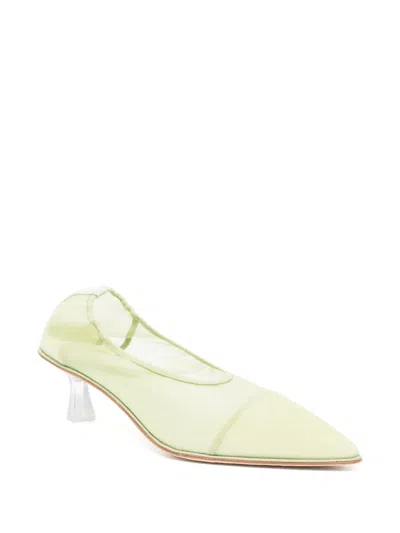 Studio Amelia 50mm Iris Pumps In Green