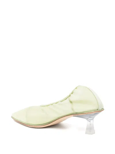 Studio Amelia 50mm Iris Pumps In Green