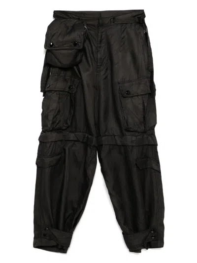 Toga Cargo Trousers In Black