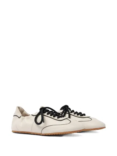 Scarosso Riley Lace-up Sneakers In White