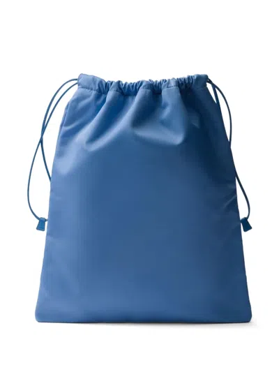 Prada Drawstring Clutch Bag In Neutrals