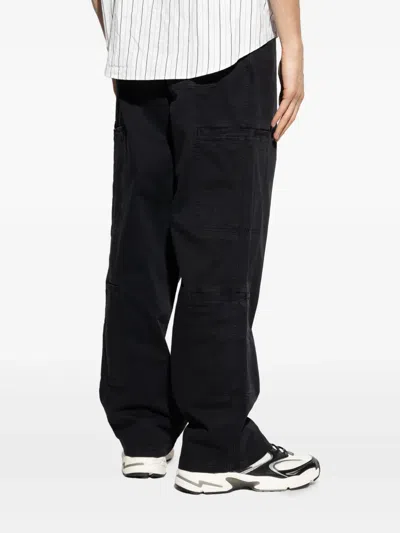 Represent Cargo Pant With Belt Loops And Side Pockets In Black