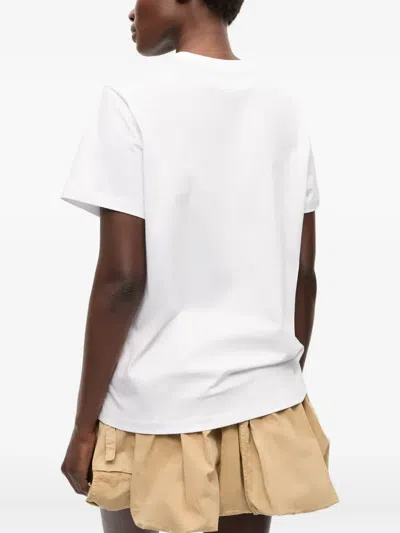 Ganni Basic Jersey Baby Bun Relaxed T-shirt In Bright White