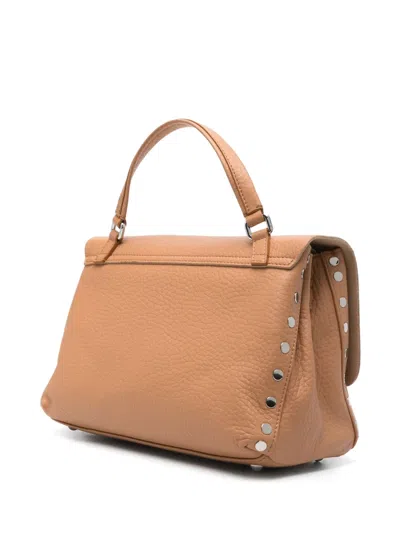 Zanellato Postina Daily Small Leather Handbag In Brown
