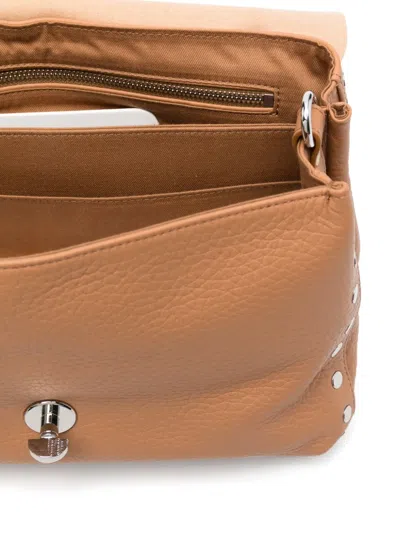 Zanellato Postina Daily Small Leather Handbag In Brown