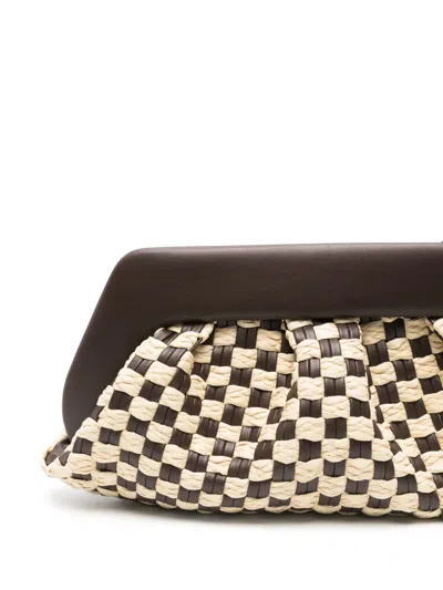 Themoirè Micro Checkered Straw Weave In Brown