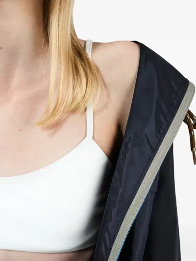 Prada Stretch Jersey Bikini Top In White