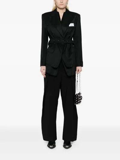 Rokh Double Layered Blazer In Black