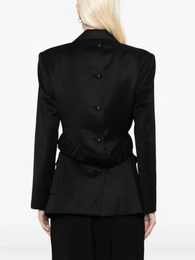 Rokh Double Layered Blazer In Black