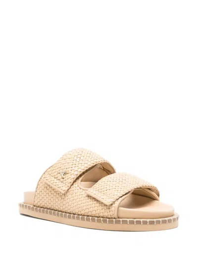 Patrizia Pepe Woman Sandals Beige Size 5 Leather In Neutrals