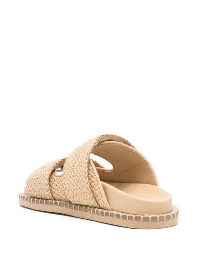 Patrizia Pepe Woman Sandals Beige Size 5 Leather In Neutrals