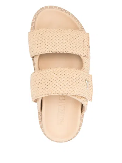 Patrizia Pepe Woman Sandals Beige Size 5 Leather In Neutrals