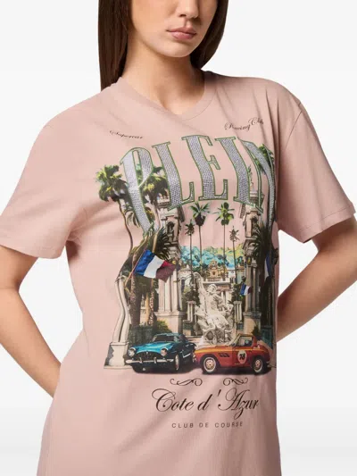 Philipp Plein Sexy Pure Vintage Racing T-shirt In Pink