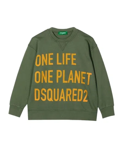 Dsquared2 Long Sleeve Sweatshirt In Green