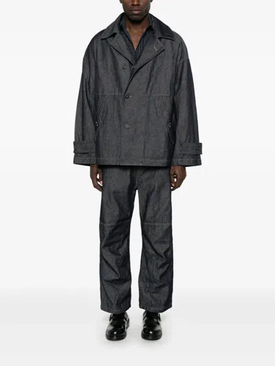 Forme D'expression Denim Blazer In Blue