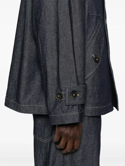 Forme D'expression Denim Blazer In Blue