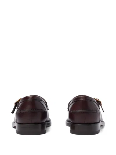 Scarosso Minni Buckle Fastened Flat Shoes In Multi