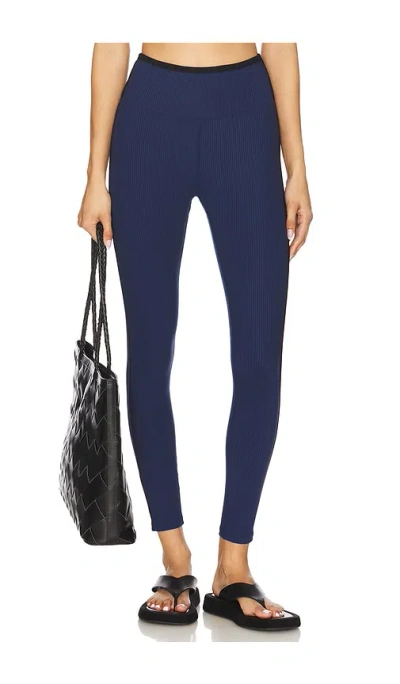 Year Of Ours Ribbed Track Legging In Navy