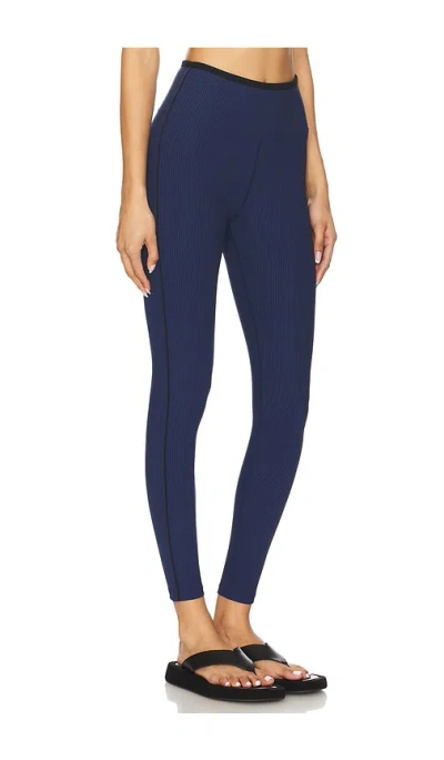 Year Of Ours Ribbed Track Legging In Navy