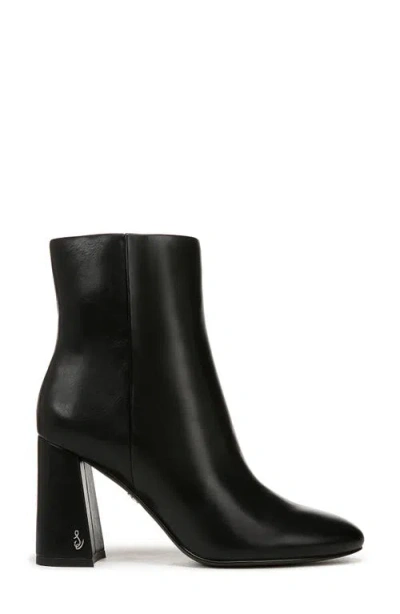 Sam Edelman Daria Womens Leather Solid Mid-calf Boots In Black