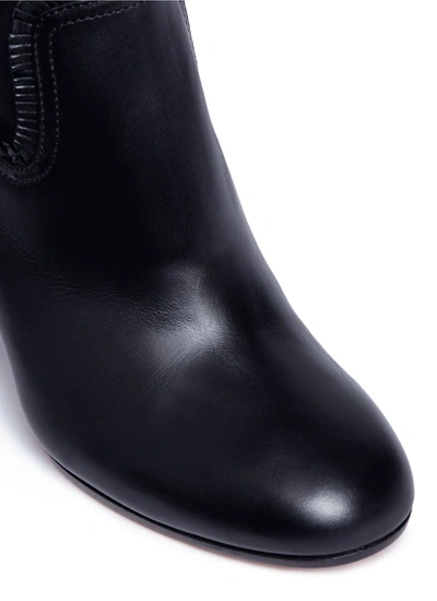 Shop Aquazzura 'whip It' Fringe Thigh High Leather Boots