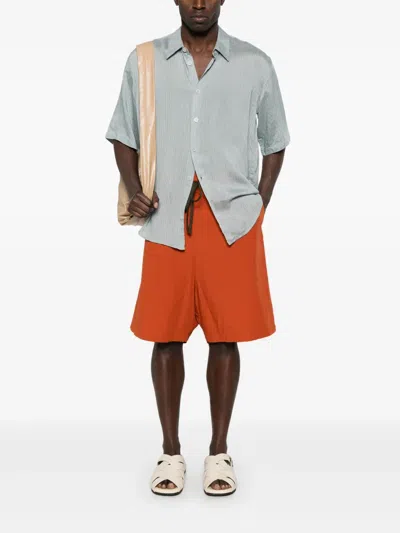 Forme D'expression Cotton Shorts In Orange