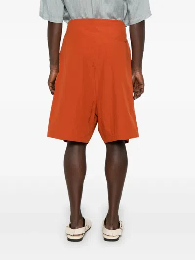 Forme D'expression Cotton Shorts In Orange