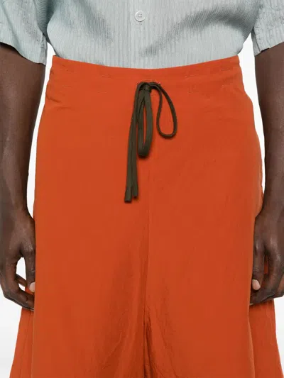 Forme D'expression Cotton Shorts In Orange