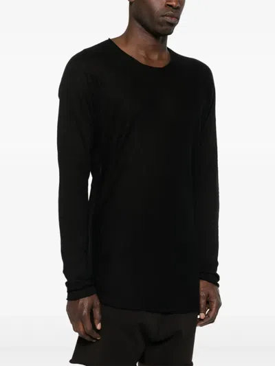 Label Under Construction Arched T-shirt In Black