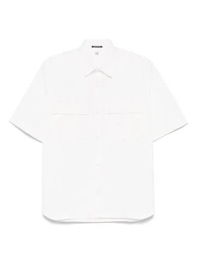 C.p. Company C.p.company The Metropolis Series Stretch Piquet Polo In White