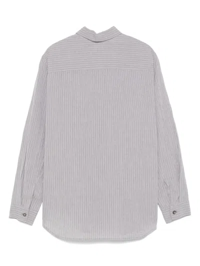 Forme D'expression Striped Shirt In Grey