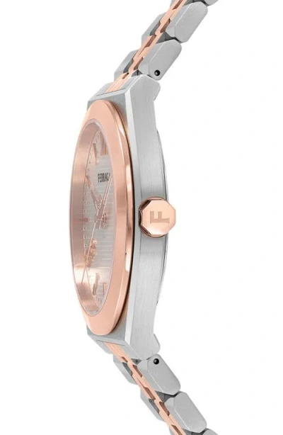 Ferragamo Vega New Bracelet Watch In Metallic