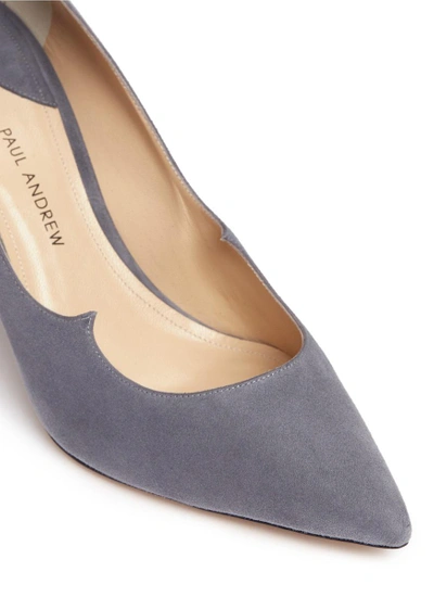 Shop Paul Andrew 'kimura' Wavy Topline Suede Pumps