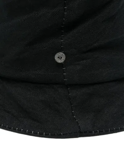 Forme D'expression Contrast-stitching Bucket Hat In Black
