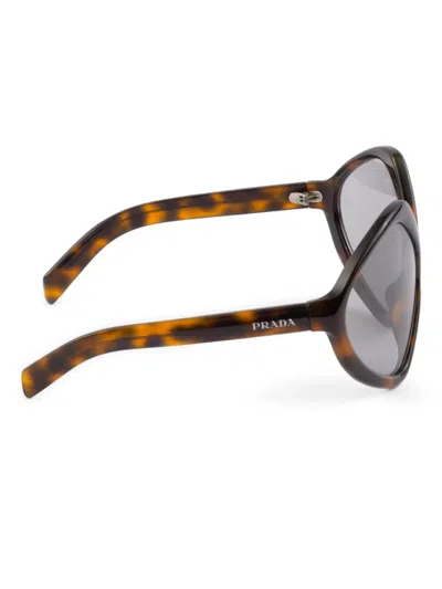 Prada Pr B21s Runway 20d50q Juniper Tartarugato Sunglasses In Brown