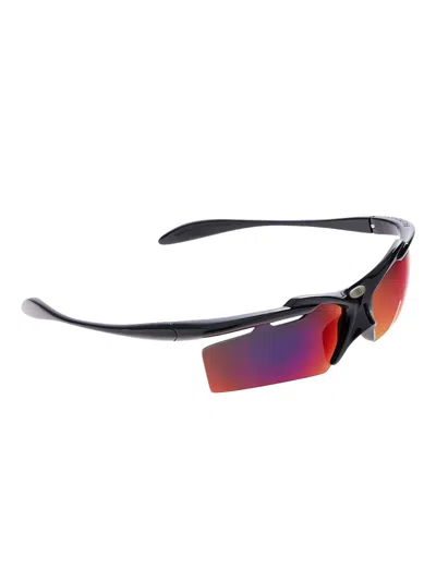 Balenciaga Shield-frame Sunglasses In Black