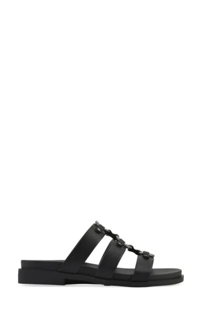 Cliffs By White Mountain Koala Slide Sandal In Black Smooth