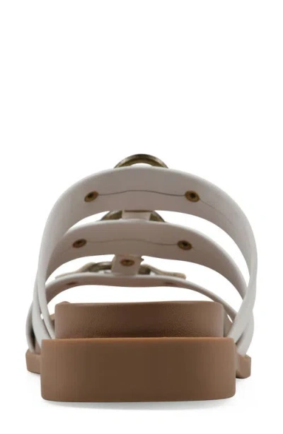 Cliffs By White Mountain Koala Slide Sandal In White Smooth