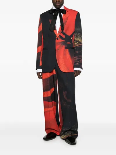 Kidsuper Spiraling Man Trousers In Black