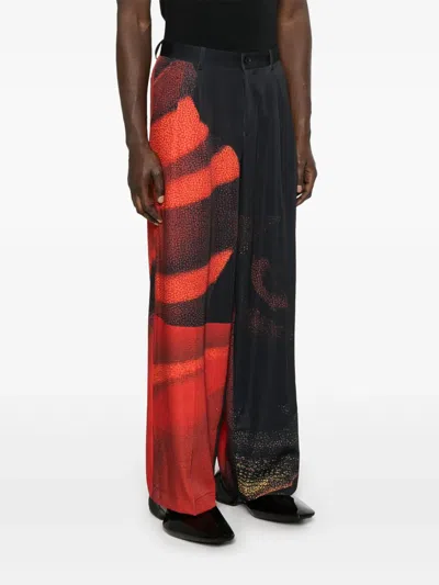 Kidsuper Spiraling Man Trousers In Black