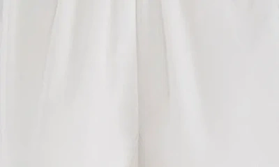 Amanda Uprichard Bellini Satin Bodice Romper In White