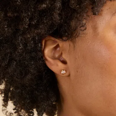 Astrid &amp; Miyu Pear Bezel Studs