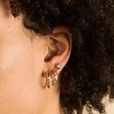Astrid &amp; Miyu Pear Bezel Studs